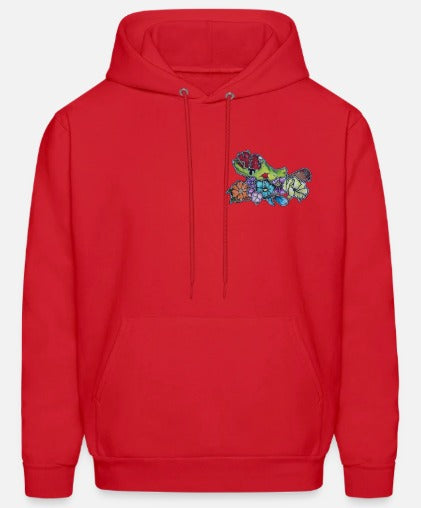 Hoodies main zombie coeur fleur