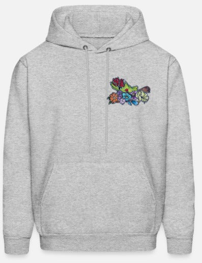 Hoodies main zombie coeur fleur