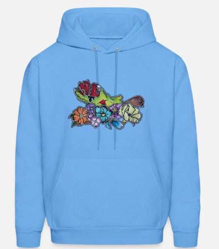 Hoodies Main zombie coeur fleur