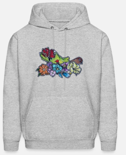 Hoodies Main zombie coeur fleur