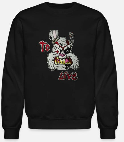 Crewneck enfant lapin to live