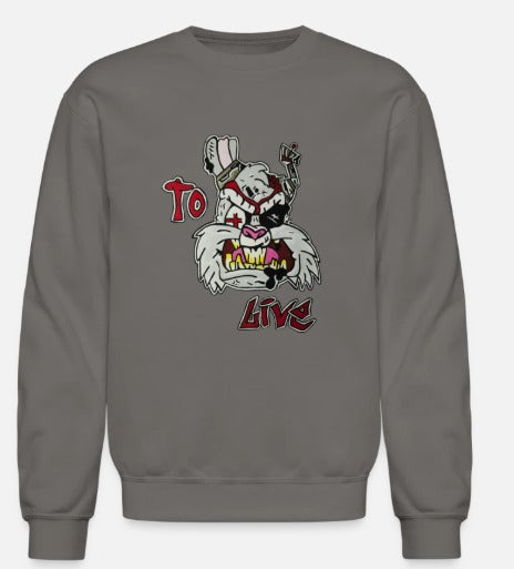 Crewneck enfant lapin to live