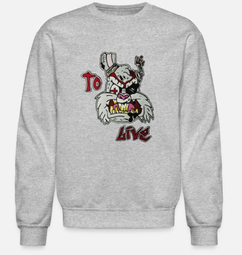 Crewneck enfant lapin to live