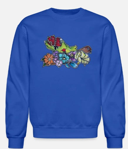 Crewneck enfant Main zombie coeur fleur