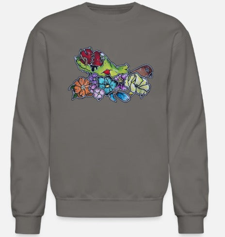 Crewneck enfant Main zombie coeur fleur