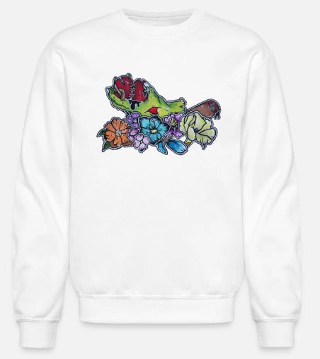 Crewneck Main zombie coeur fleur