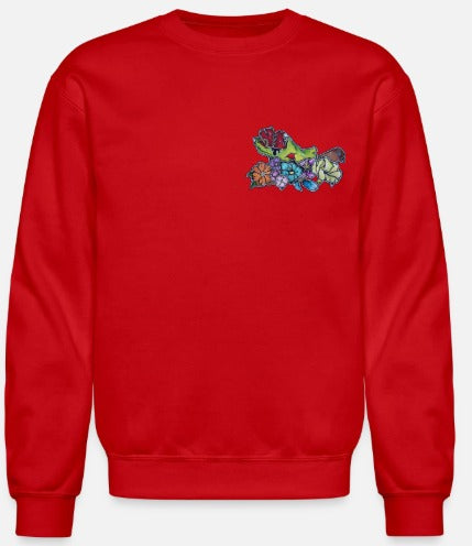 Crewneck Main zombie coeur fleur