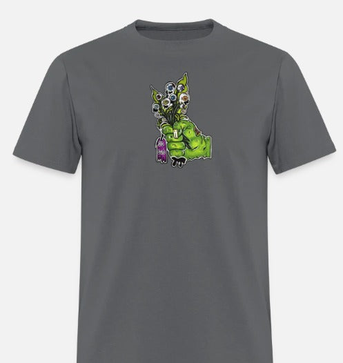 T-shirt Main zombie bouquet fleur
