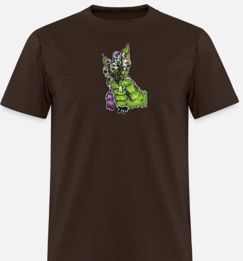 T-shirt Main zombie bouquet fleur