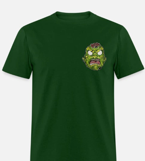 T-shirt tête de zombie