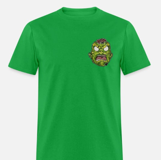 T-shirt tête de zombie