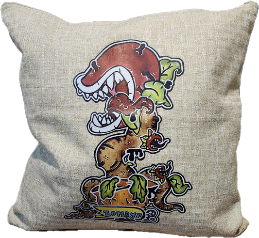 Housse coussin plante carnivore