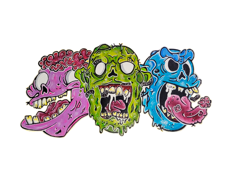 T-shirt trio zombies