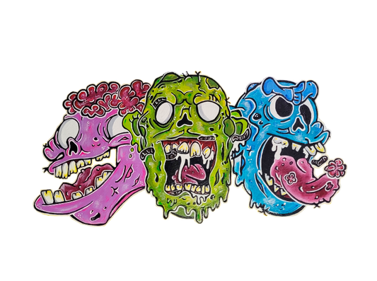 T-shirt trio zombies