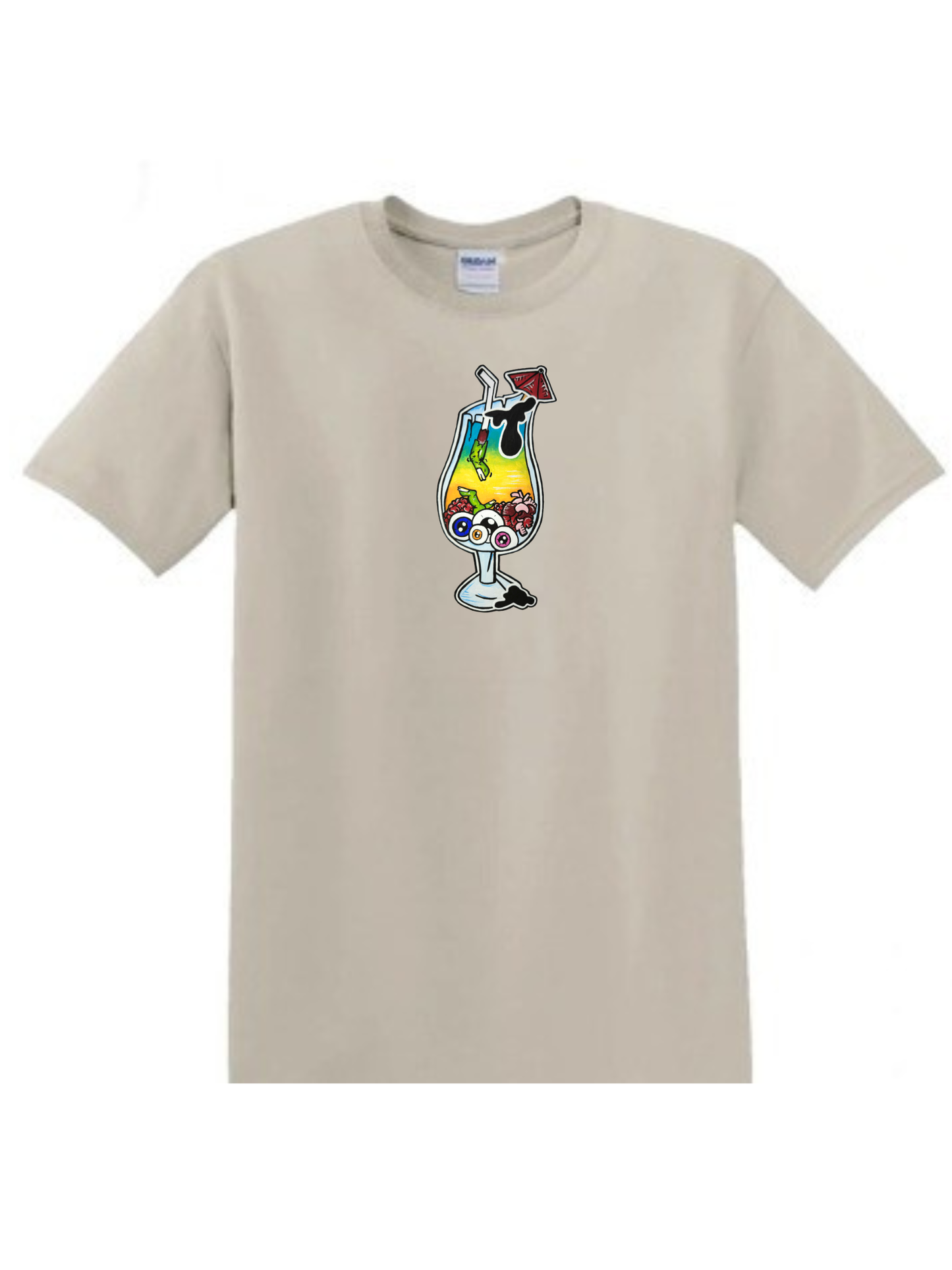 T-shirt Verre cocktail