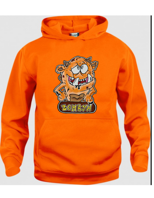 Hoodies enfant monstre orange