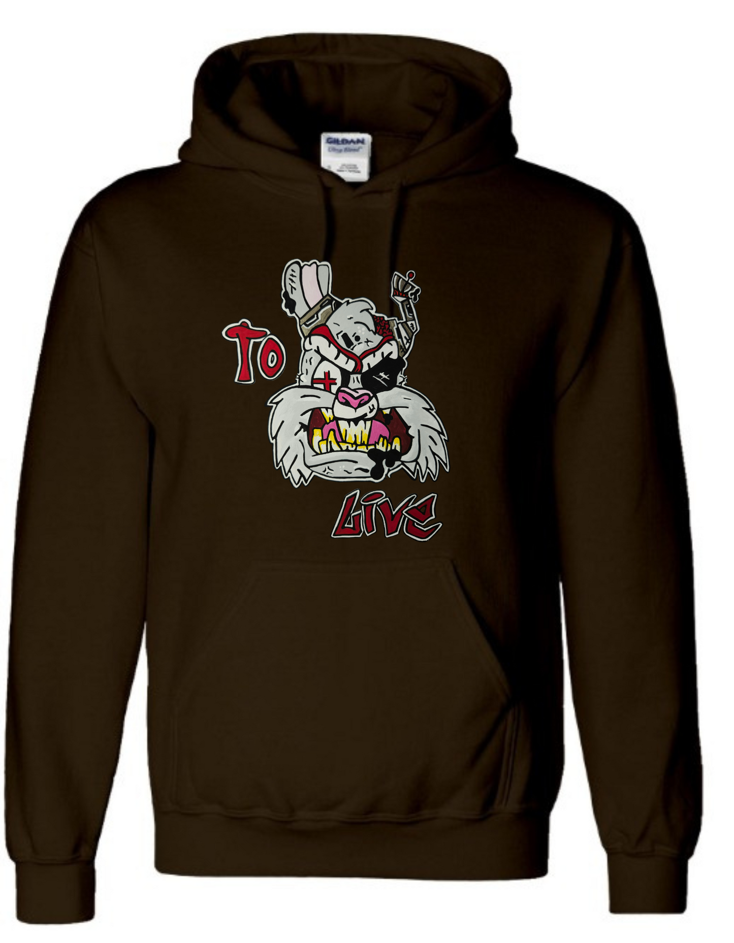 Hoodies lapin to live