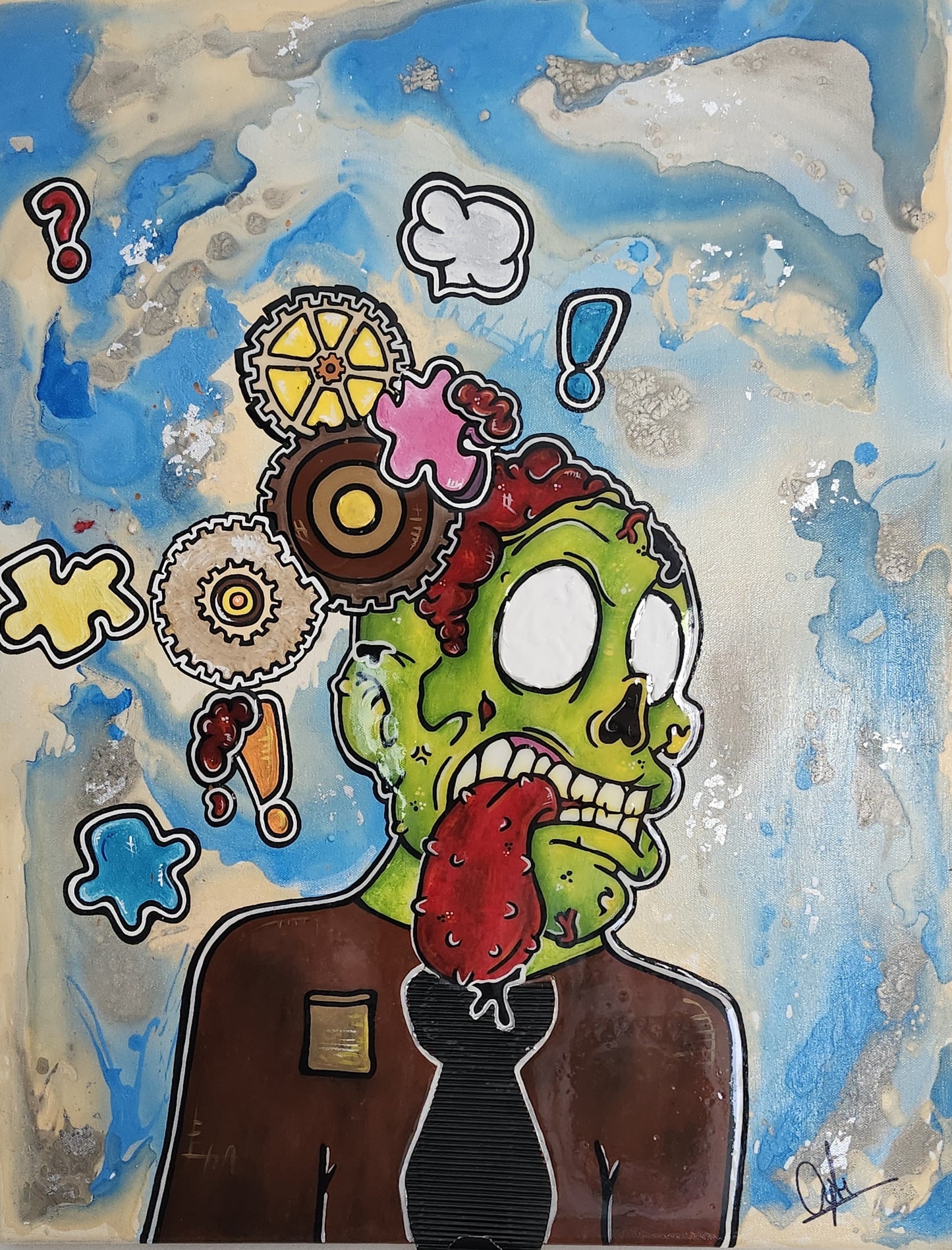 Toile 'Perturbation des pensées'