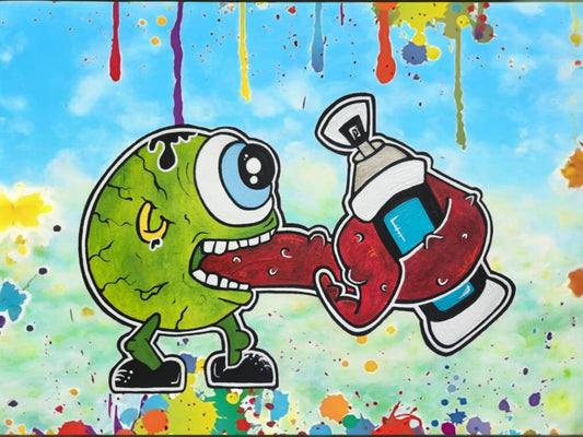 Thermos monstre oeil vert