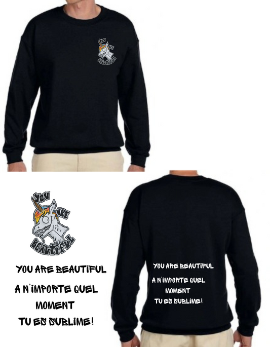 Gamme positive Crewneck You are beautiful