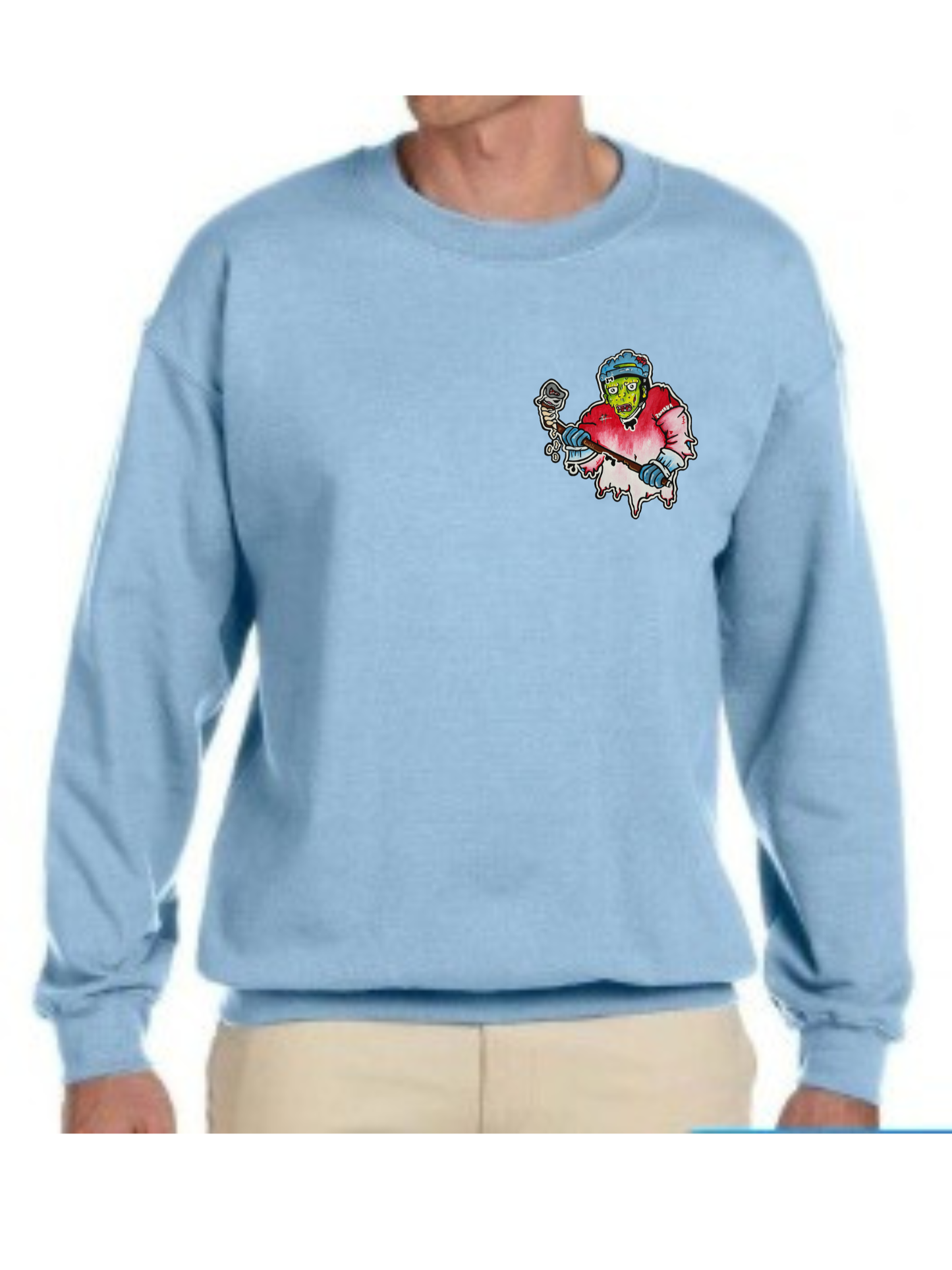 Crewneck Joueur zombie hockey