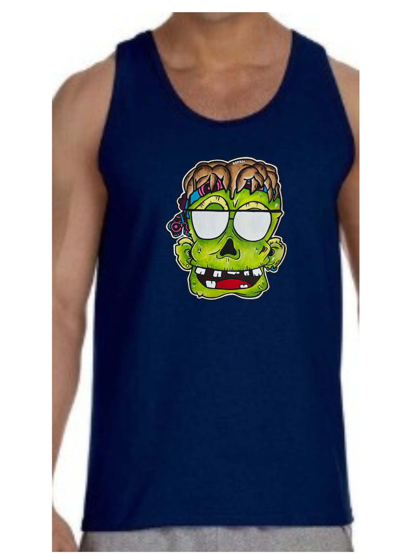 Camisole homme Zombie lunette de soleil