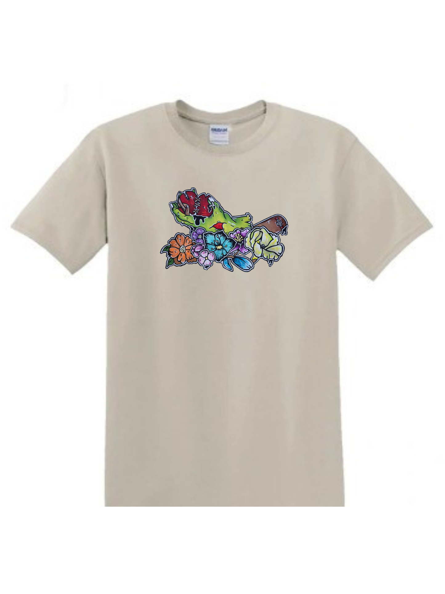 T-shirt enfant Main zombie coeur fleur