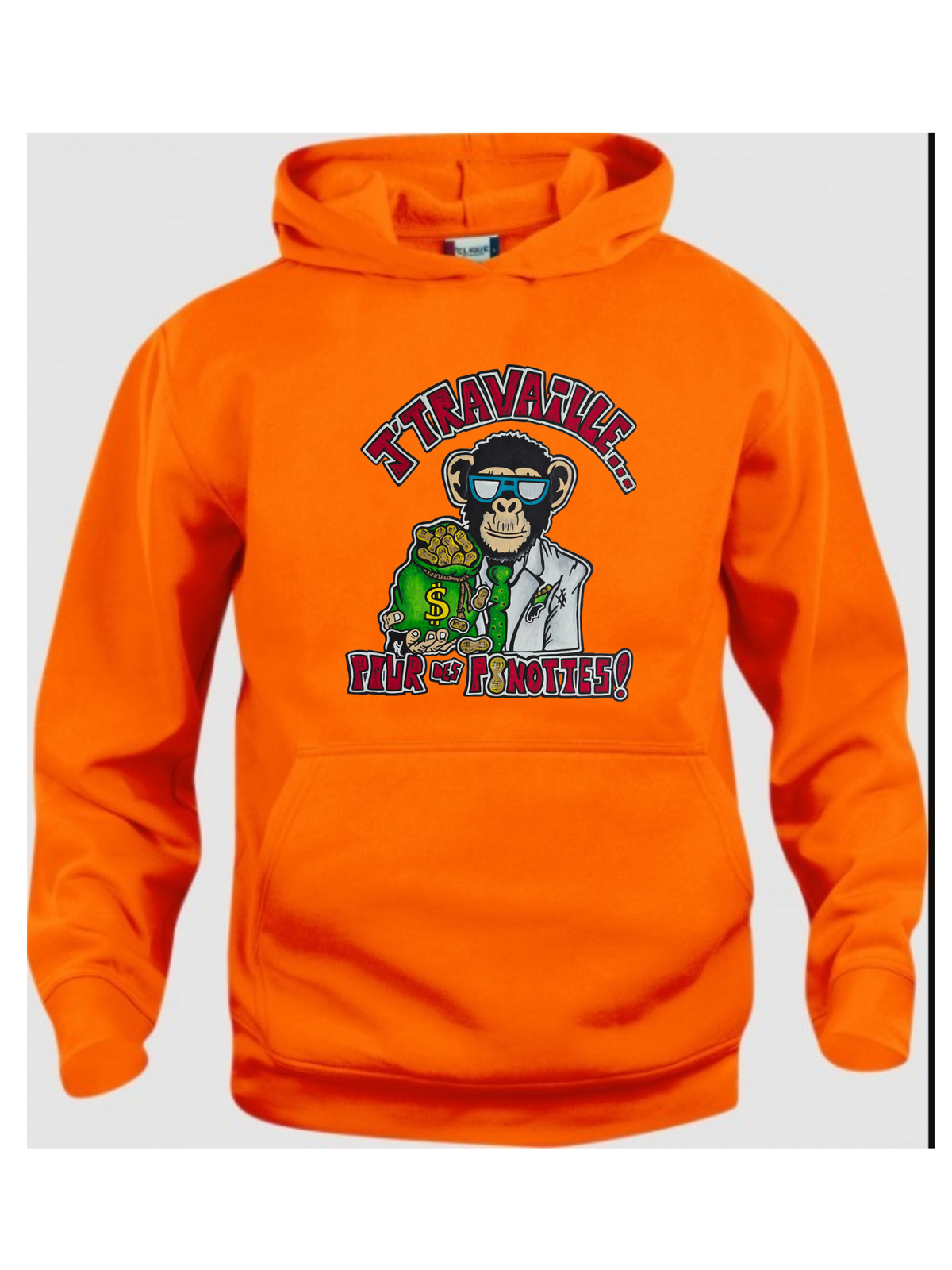 Hoodies J'travaille pour des peanuts