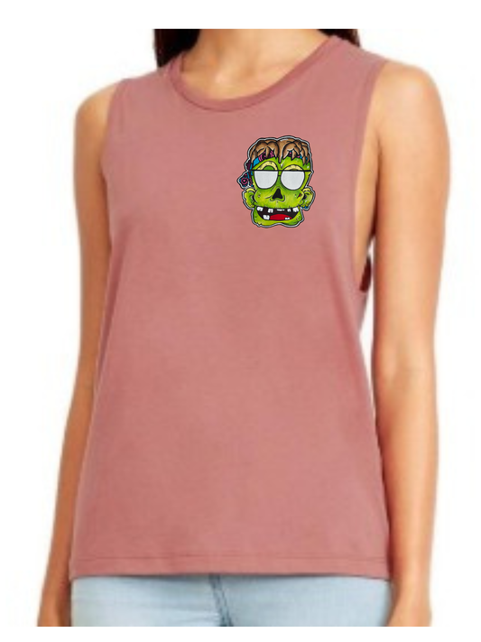 Camisole femme festival  muscle Zombie lunette de soleil