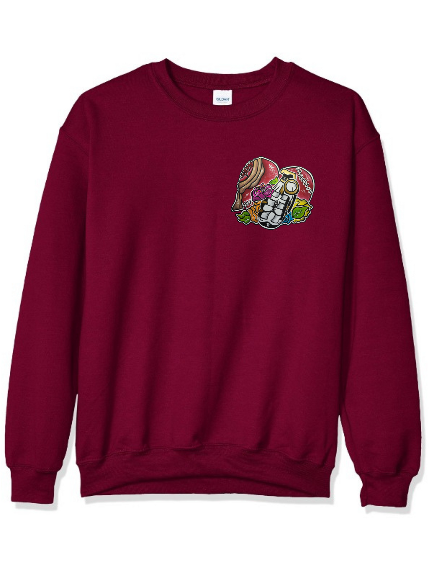 Crewneck coeur grenade