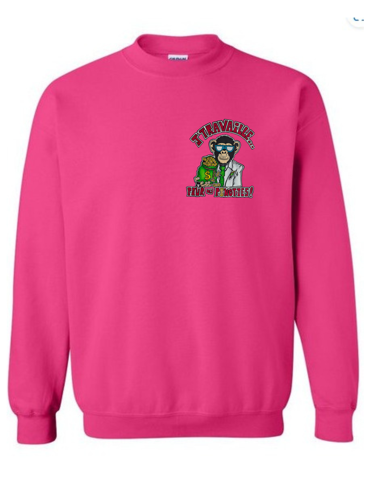 Crewneck J'travaille pour des peanuts