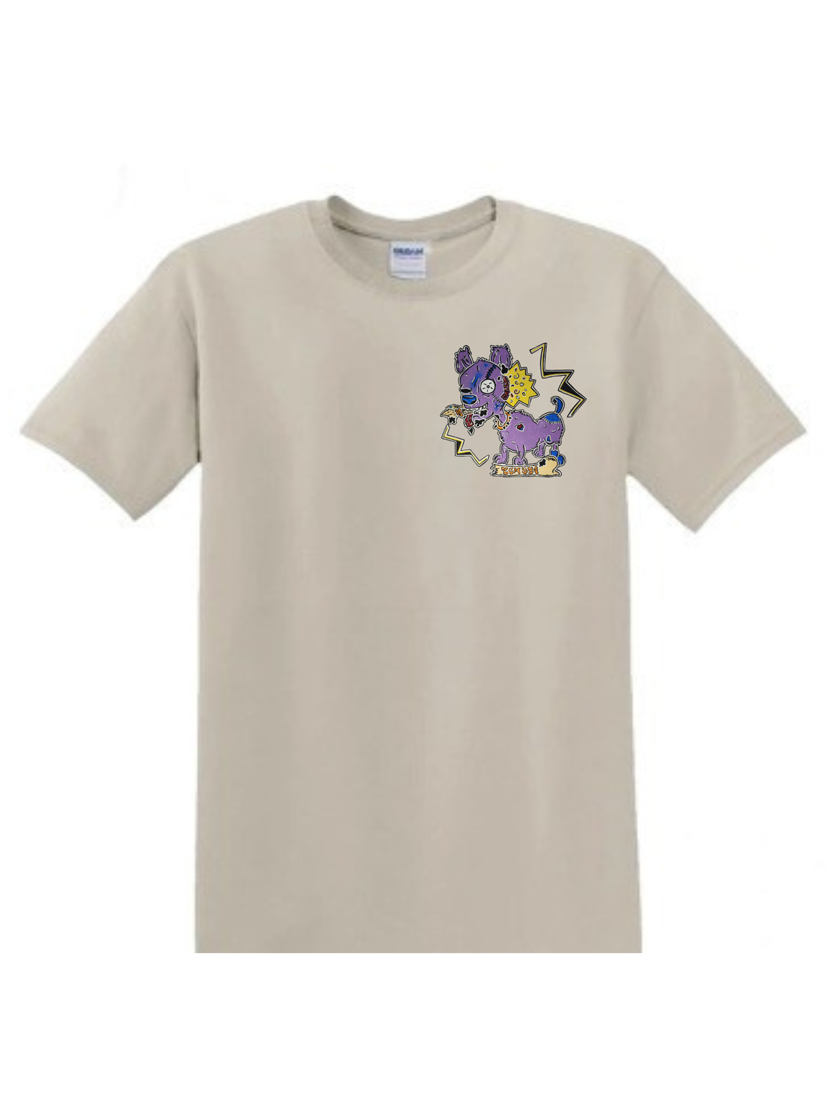 T-shirt Chien zombie