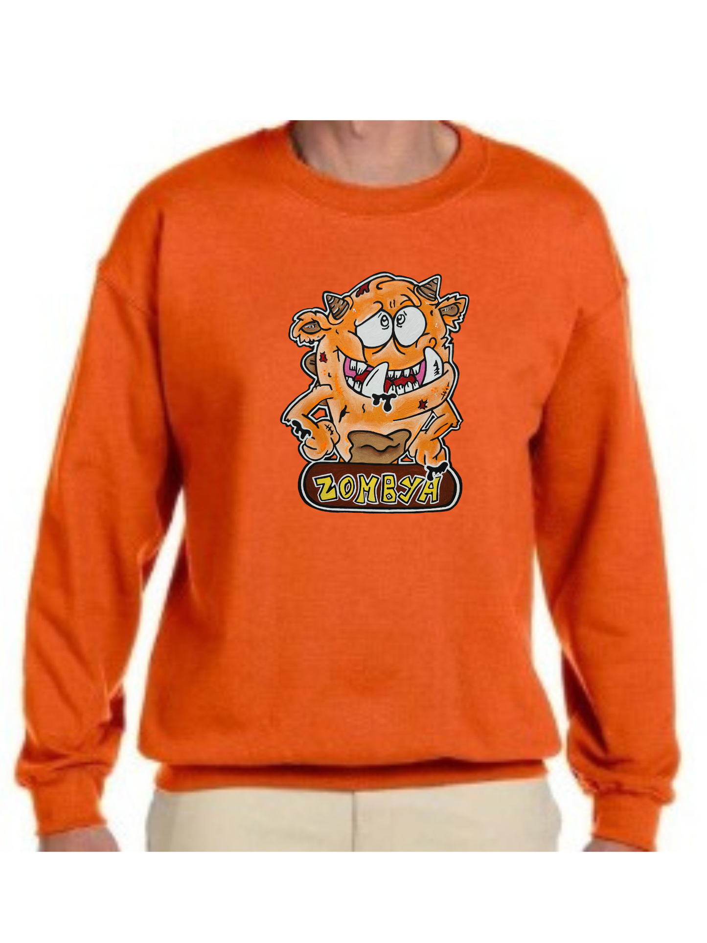 Crewneck Monstre orange