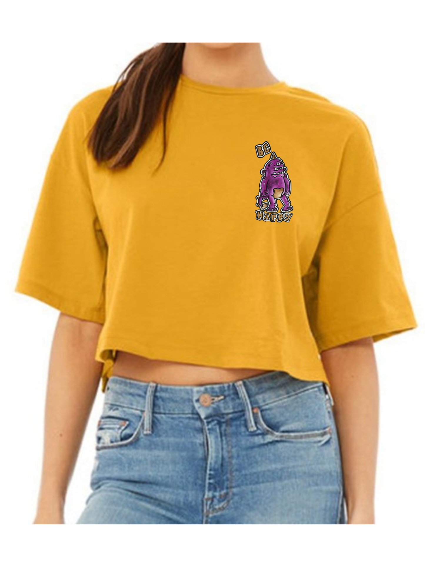Crop top Be happy