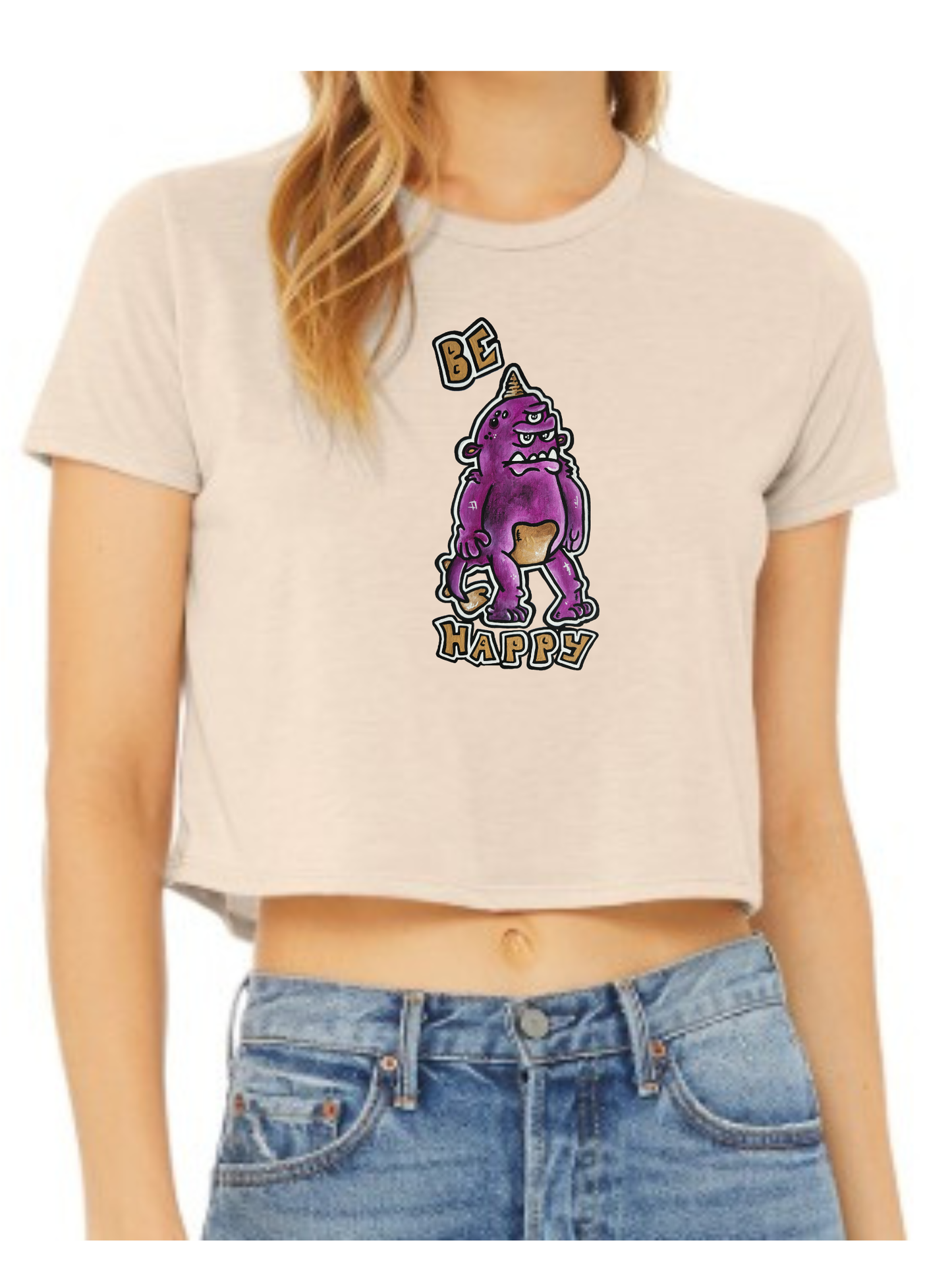 Crop top Be happy