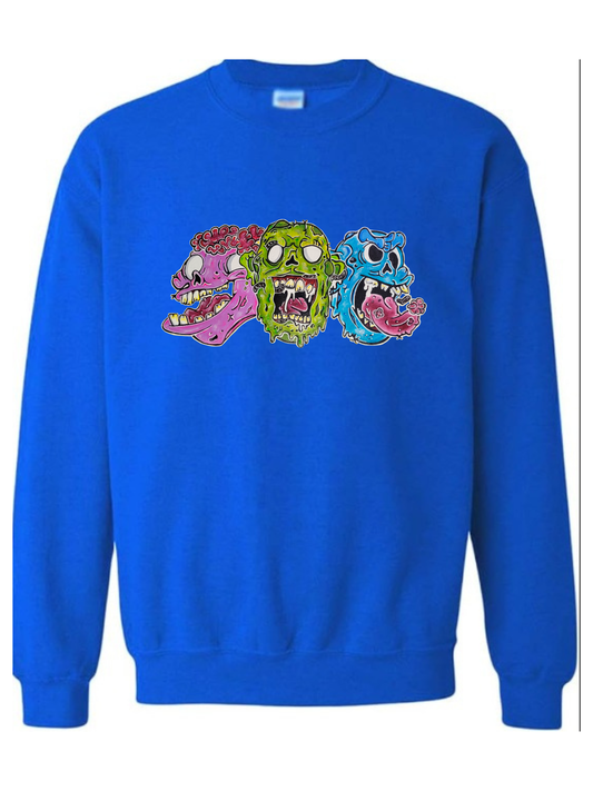 Crewneck enfant Trio zombies