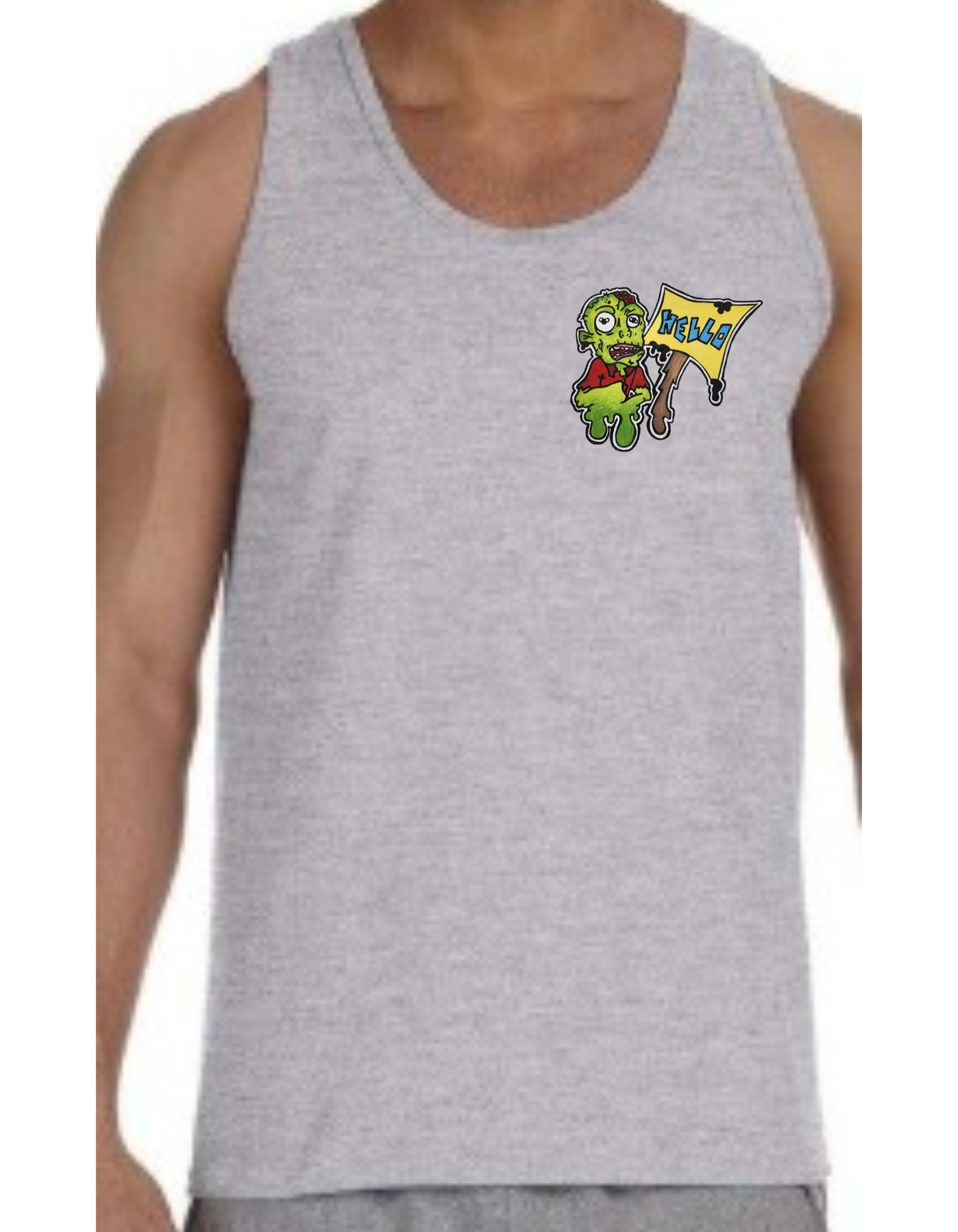 Camisole homme Zombie hello