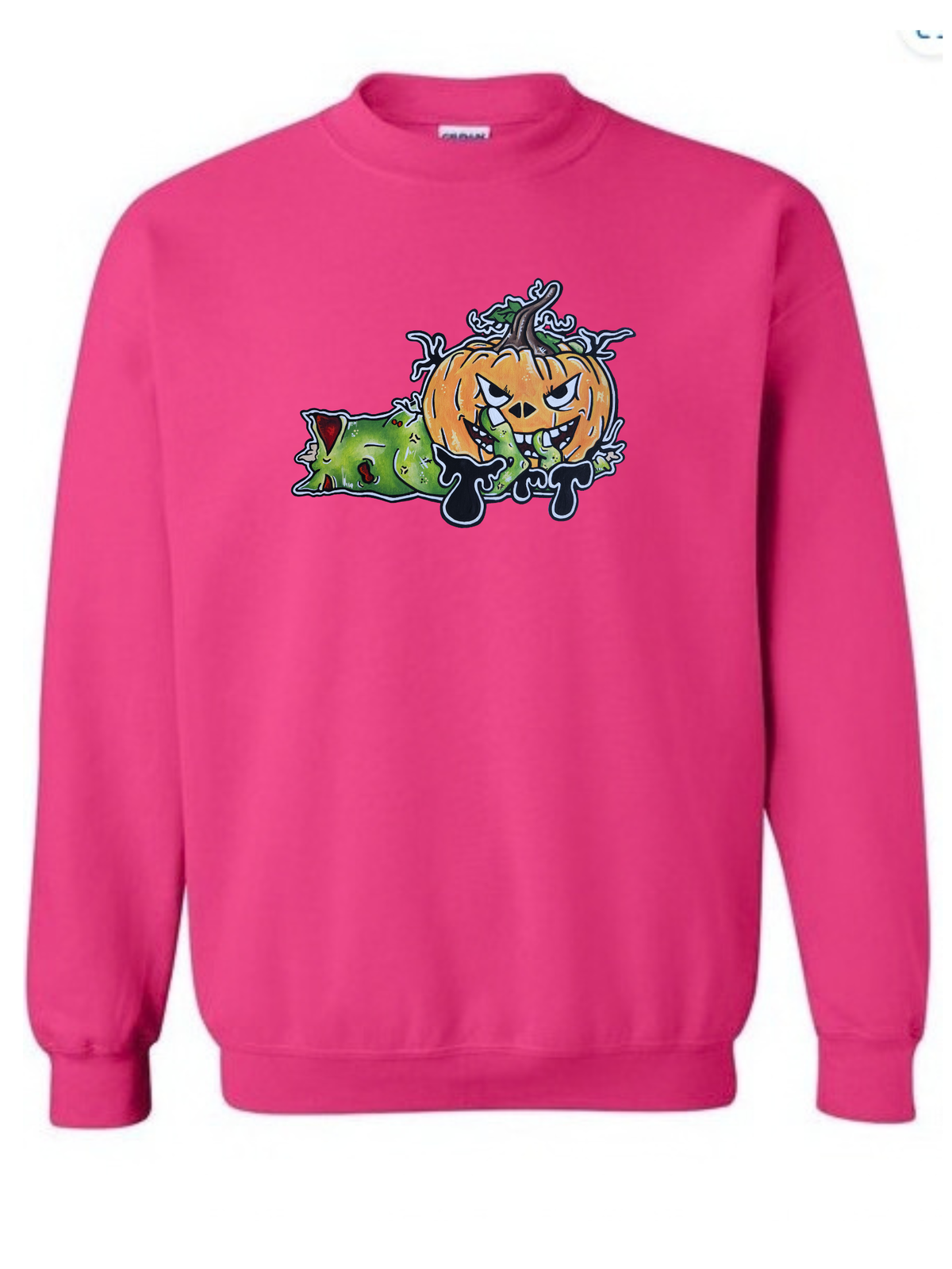 Crewneck Main zombie citrouille