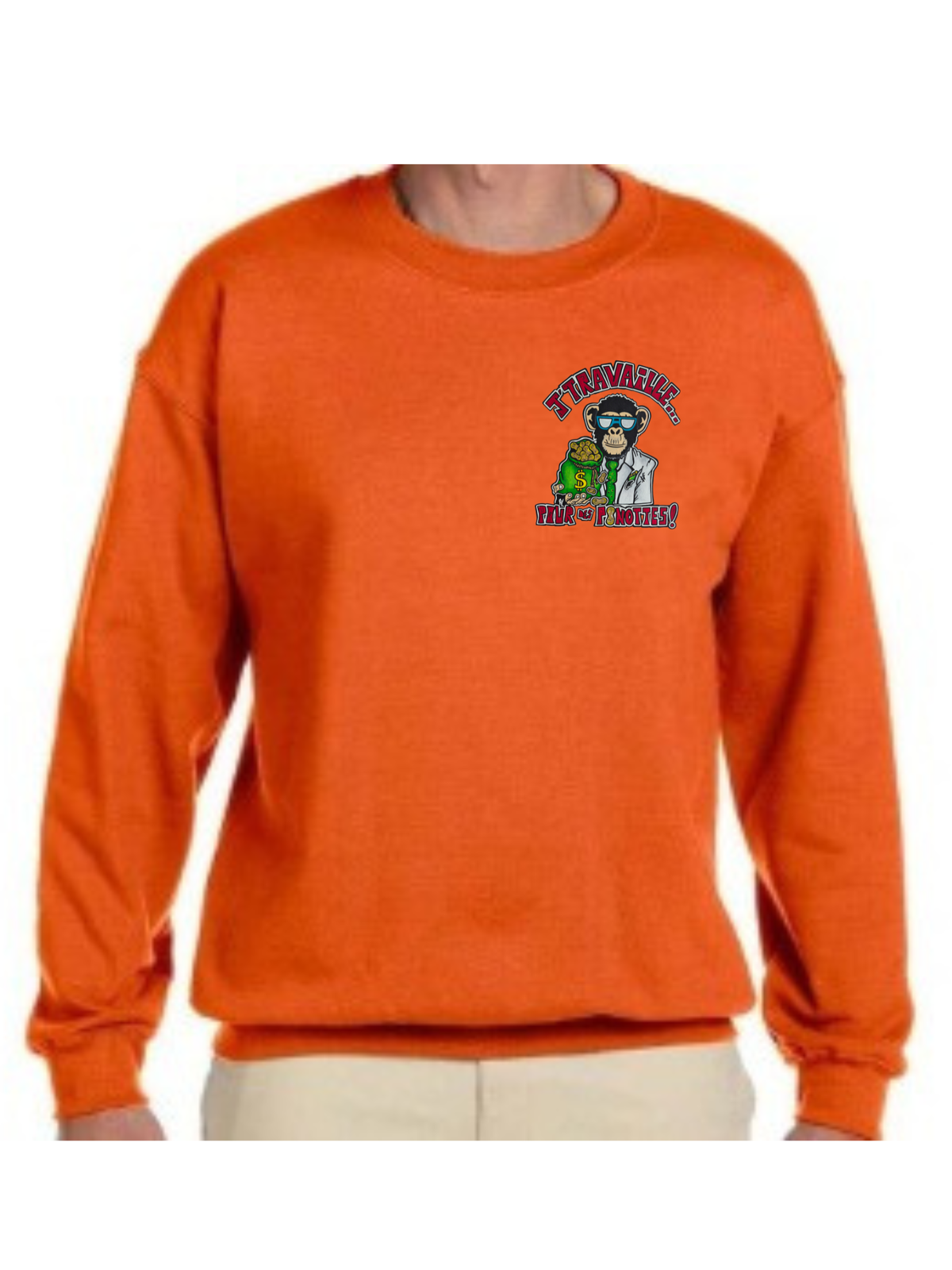 Crewneck J'travaille pour des peanuts