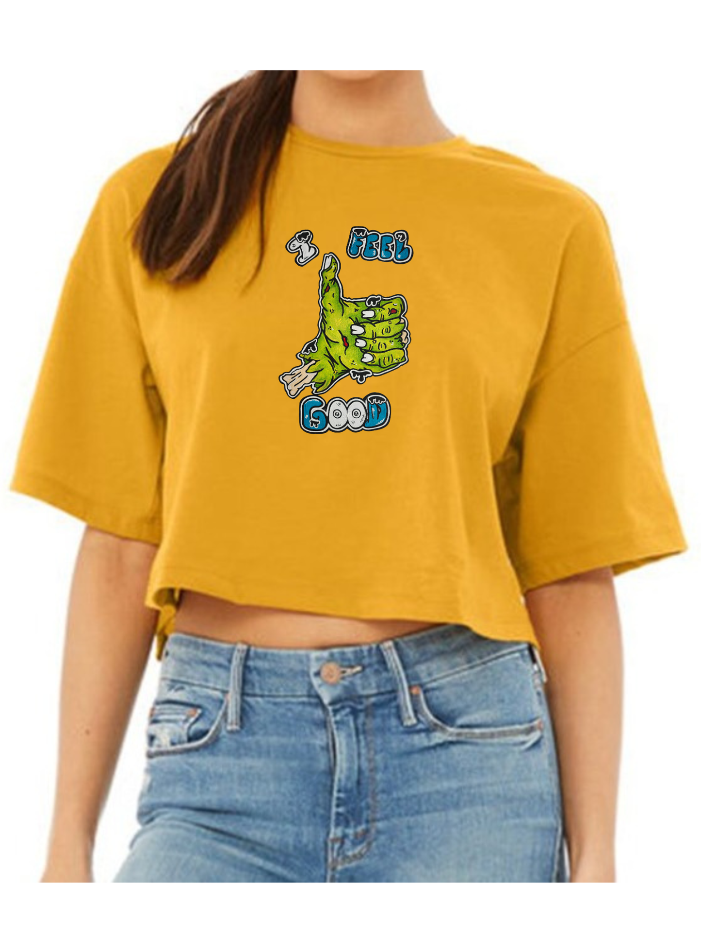 Crop top I feel good