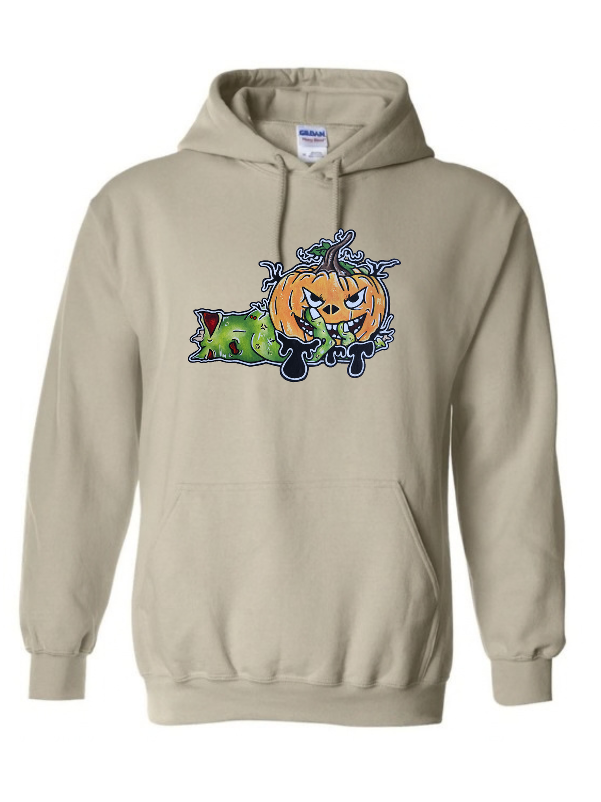 Hoodies Main zombie citrouille