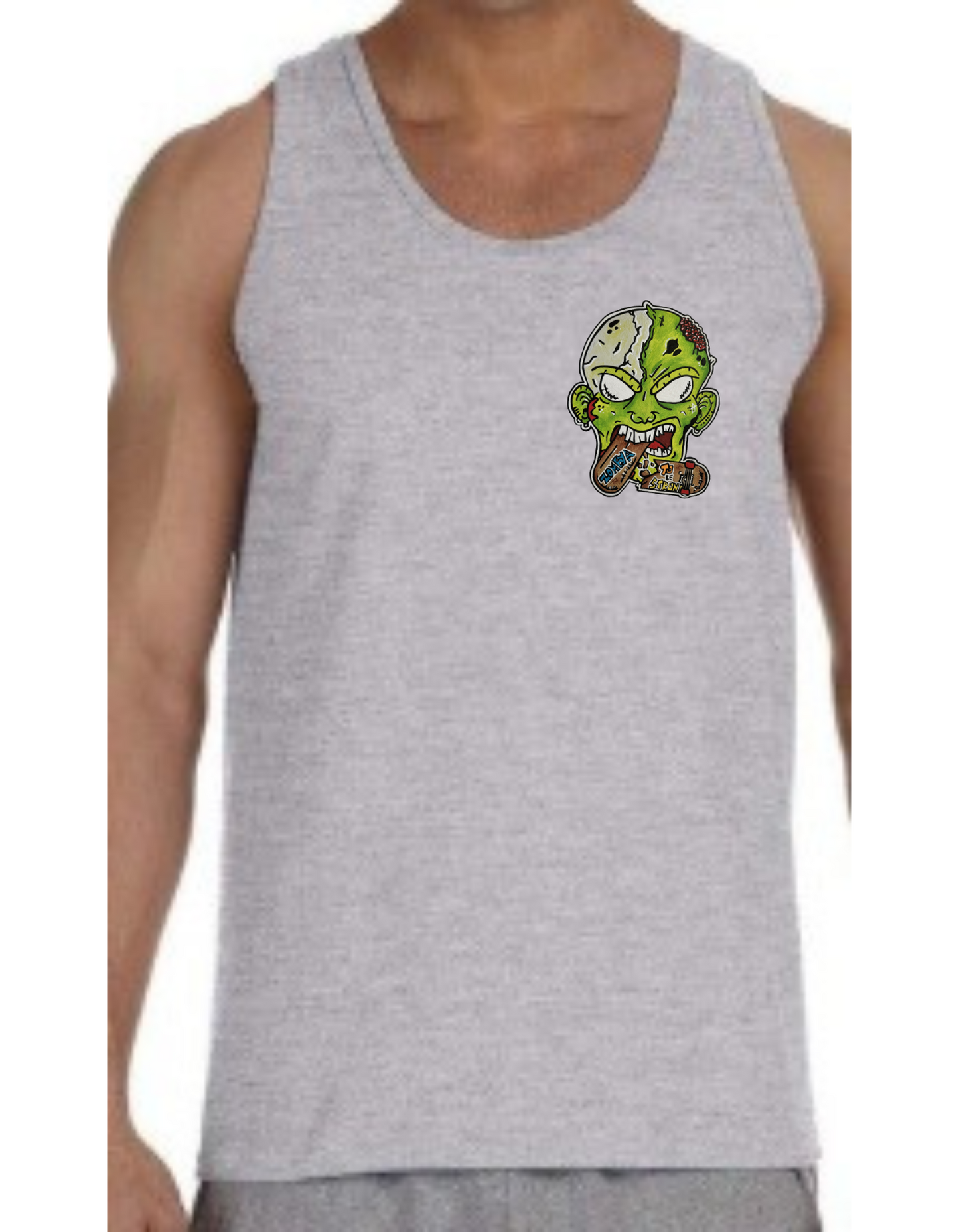 Camisole homme Zombie mange skate
