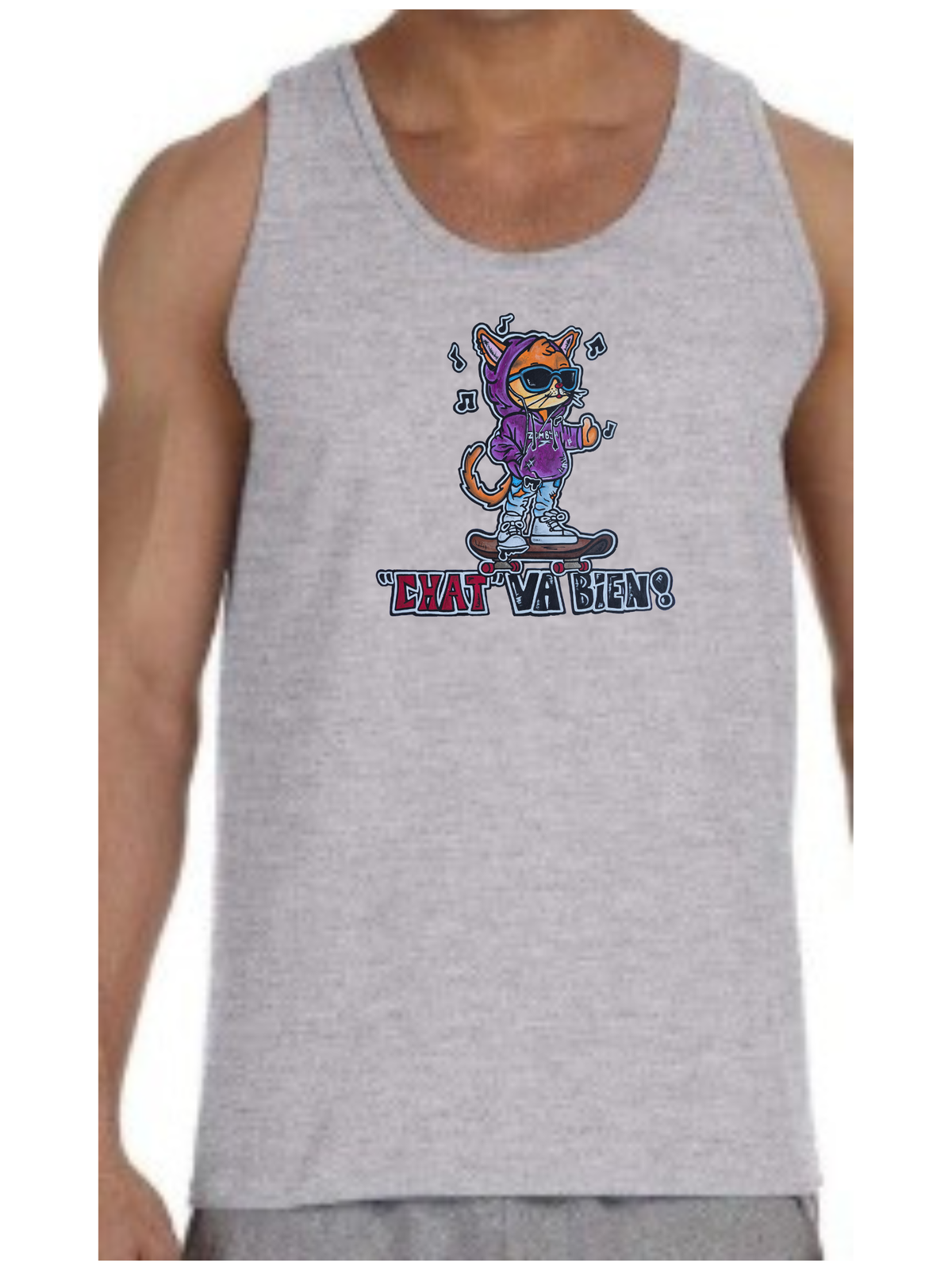 Camisole homme Chat va bien