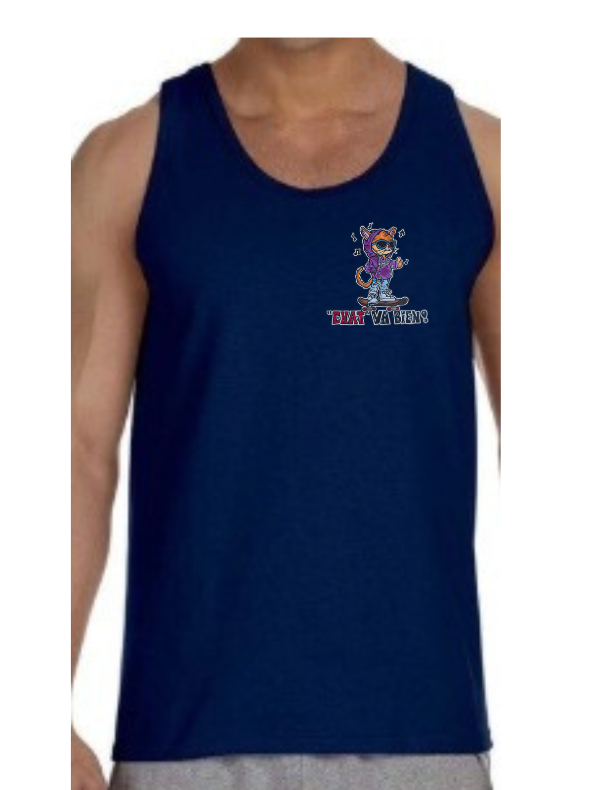 Camisole homme Chat va bien