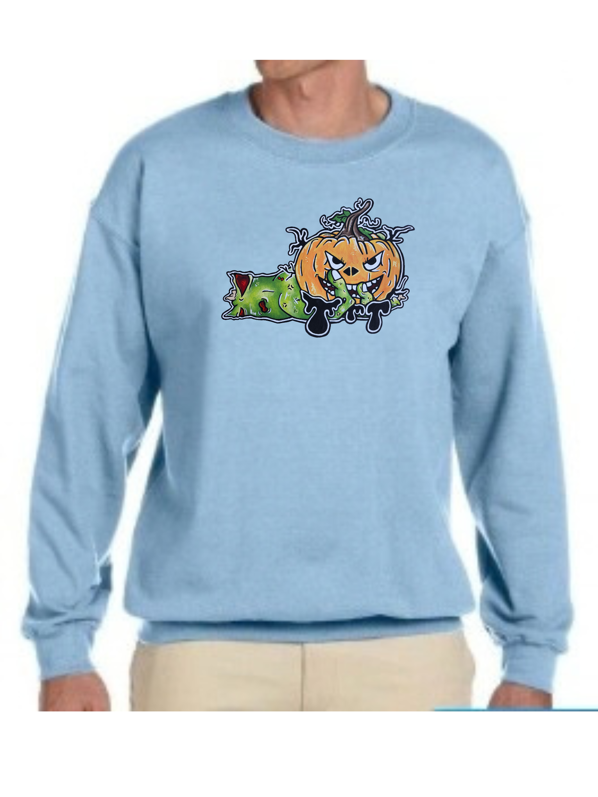 Crewneck Main zombie citrouille
