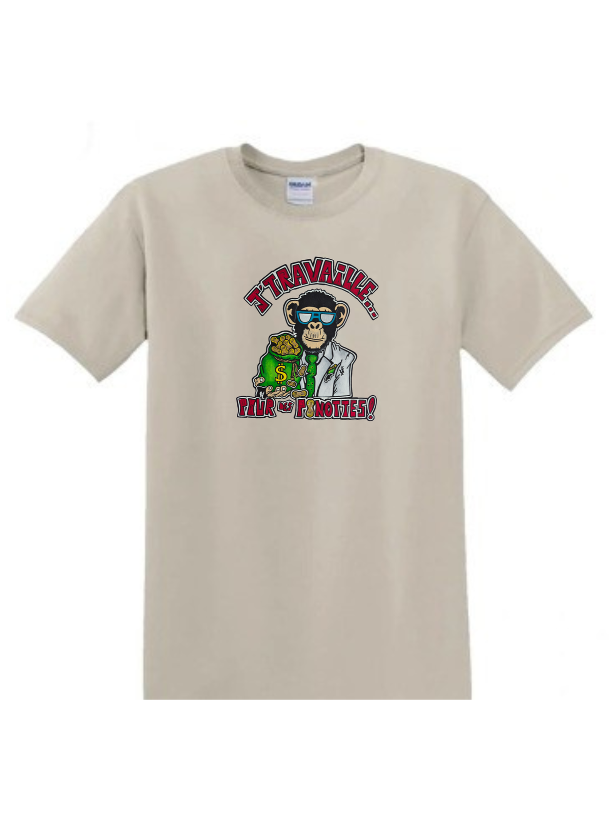 T-shirt J'travaille pour des peanuts