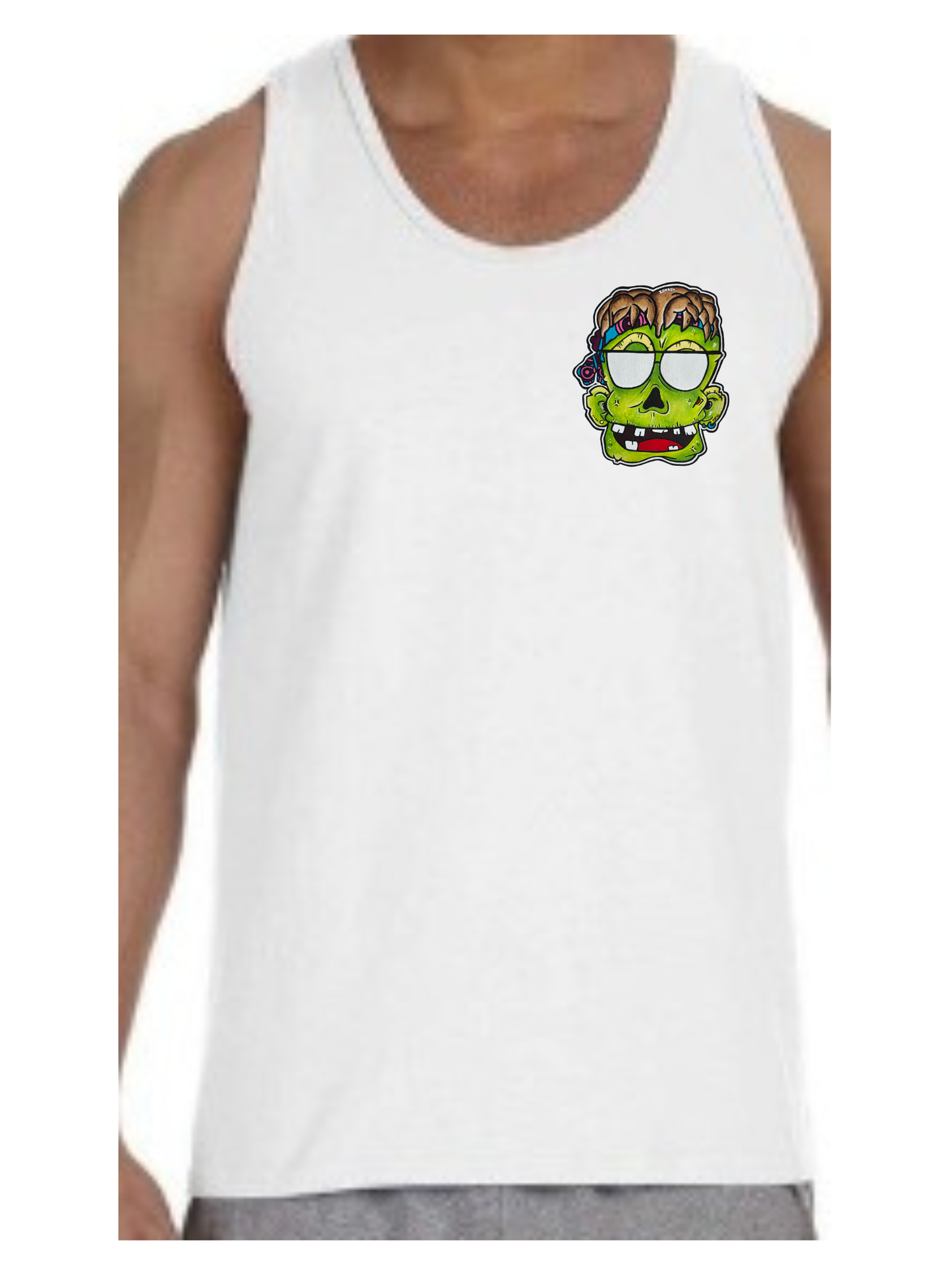 Camisole homme Zombie lunette de soleil