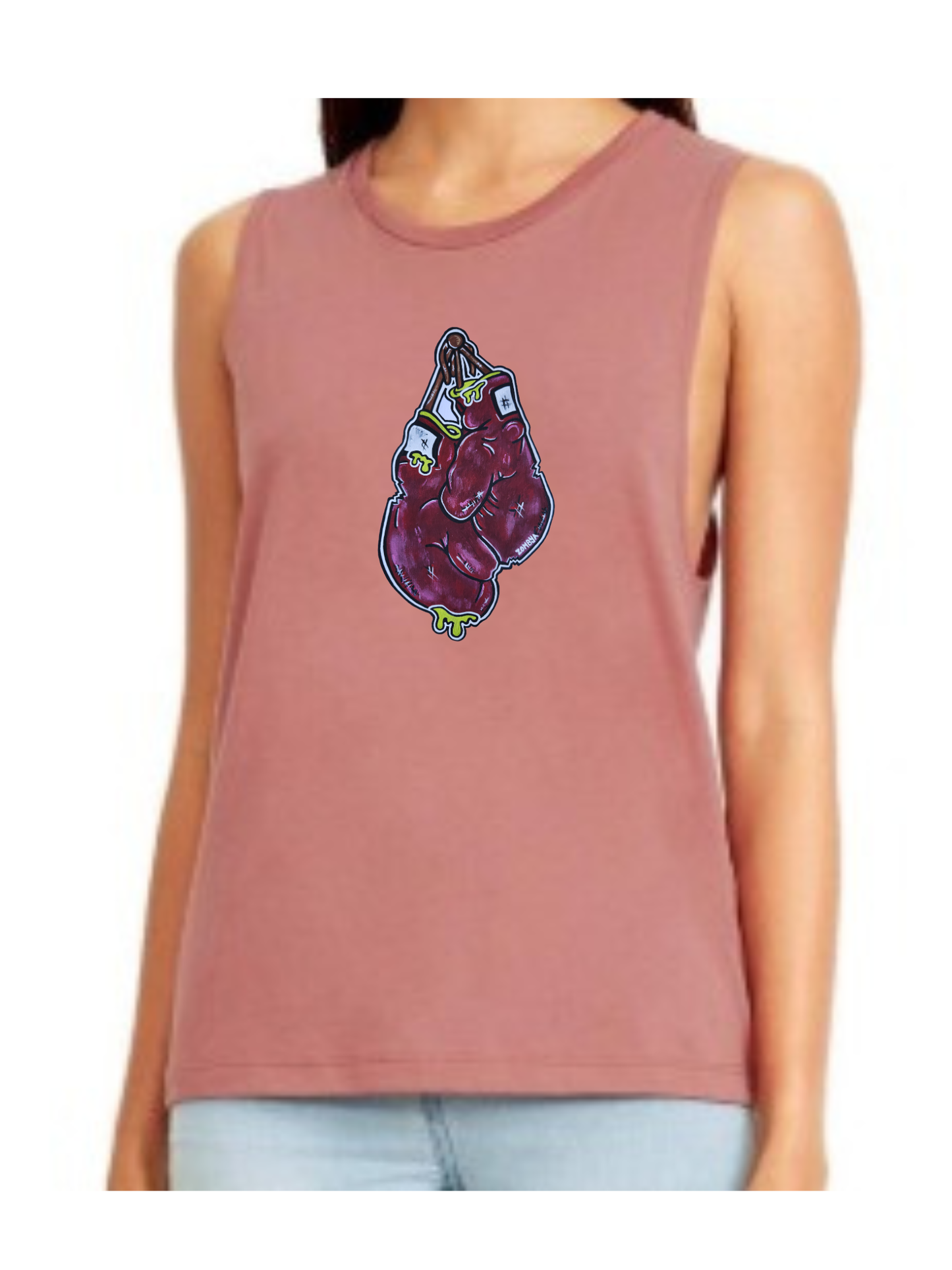 Camisole femme festival muscle Gant de boxe