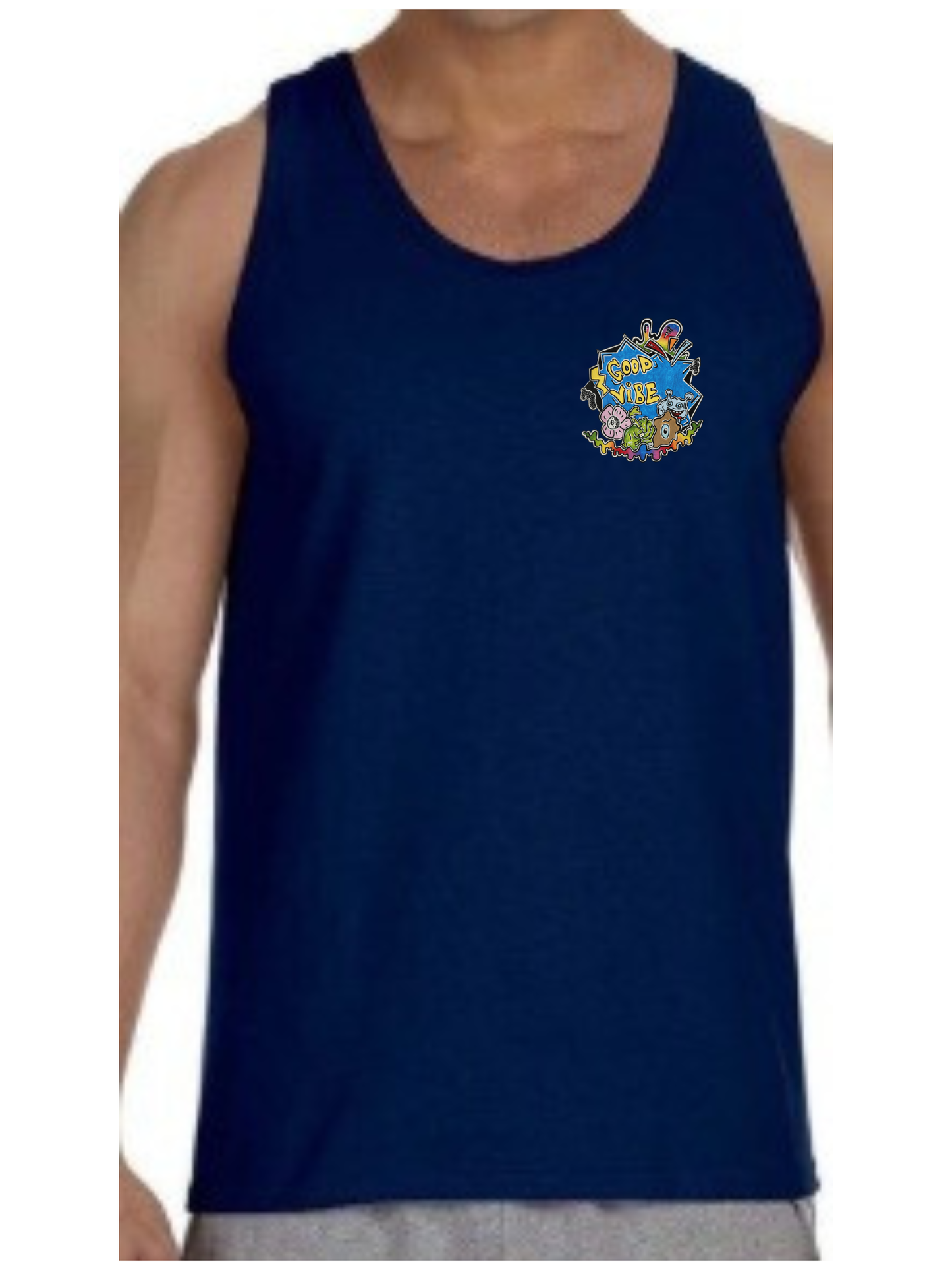 Camisole homme Skate fleur