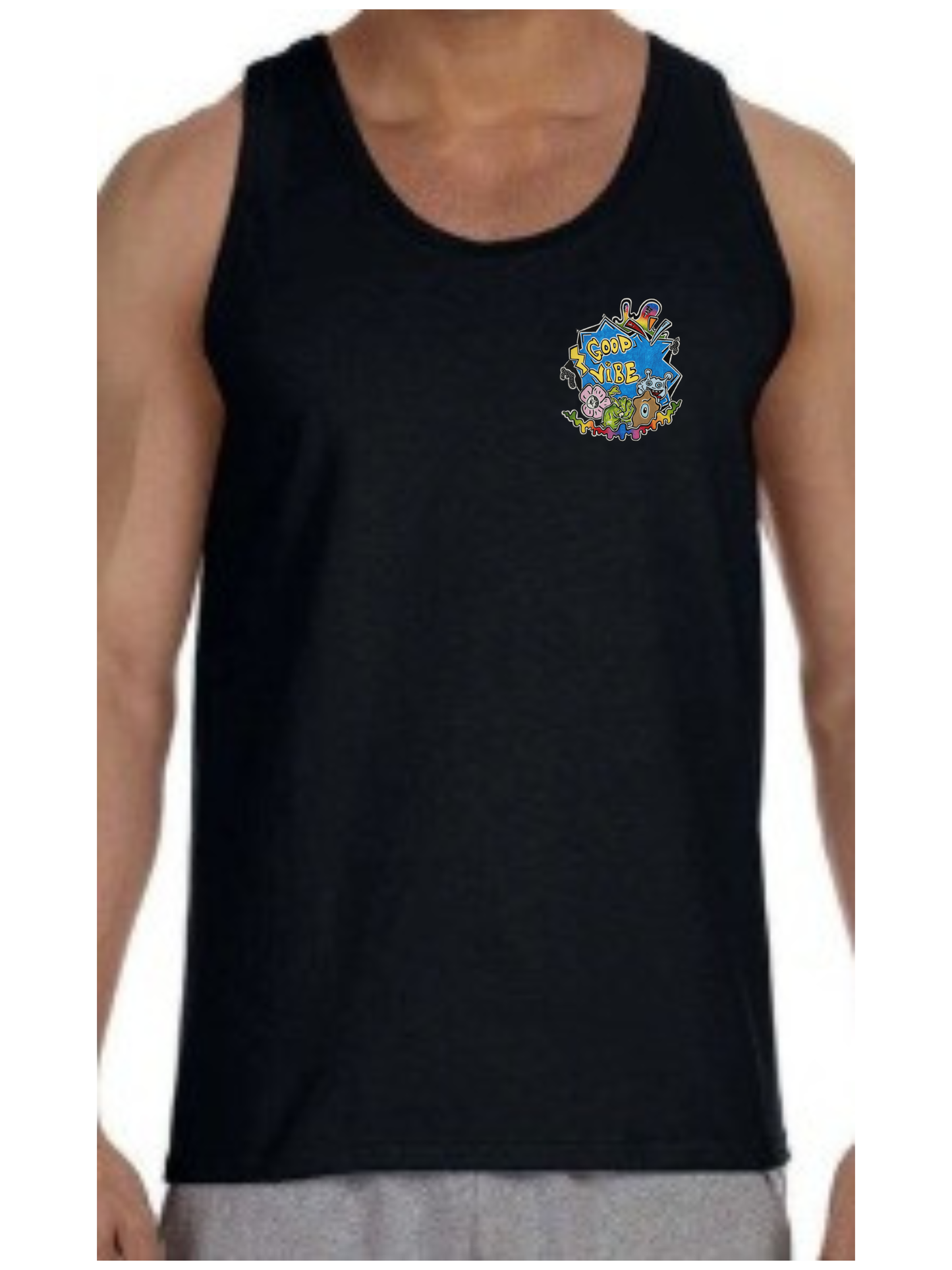 Camisole homme Skate fleur